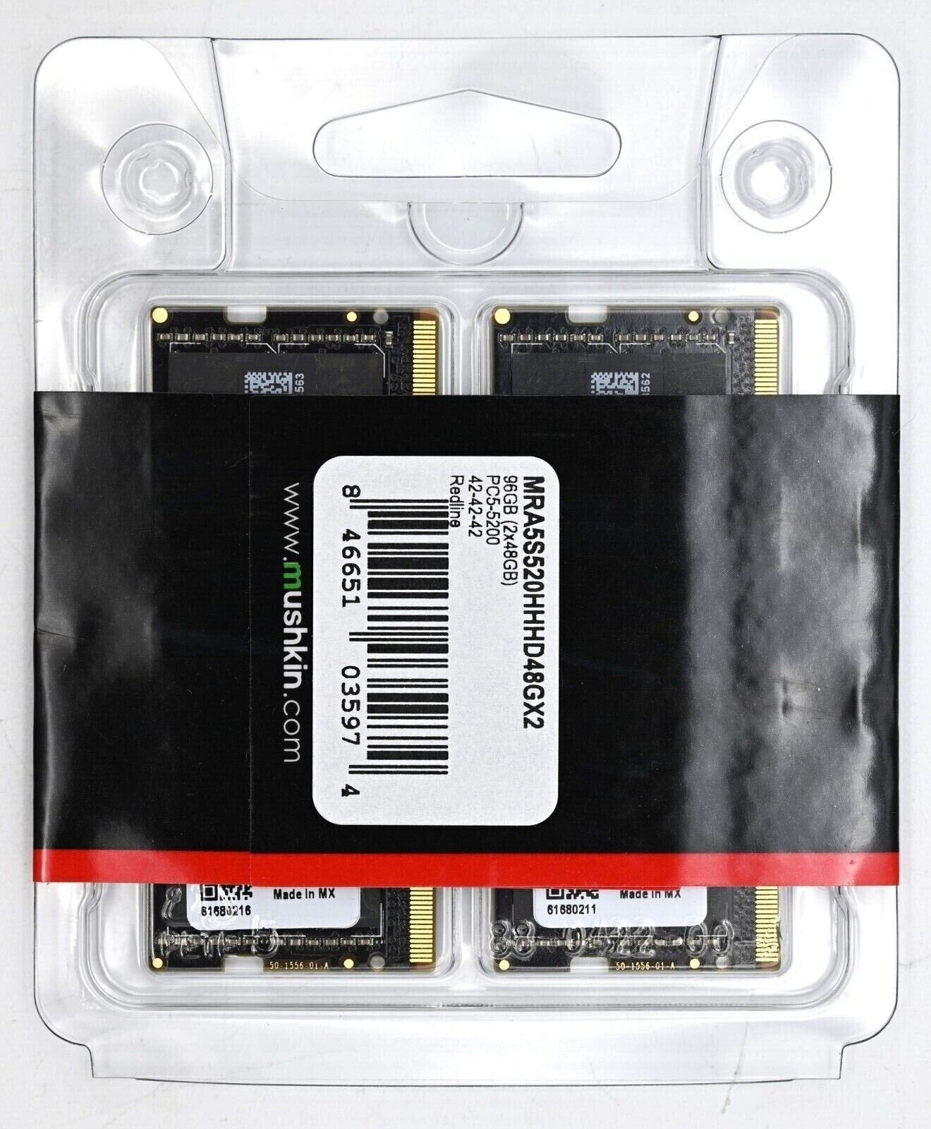 Mushkin Redline 96GB (2x48GB) DDR5 5600MHz SODIMM Laptop Memory Kit - High-Performance RAM Upgrade